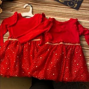 Red Dress with stars on Tutu (18months)